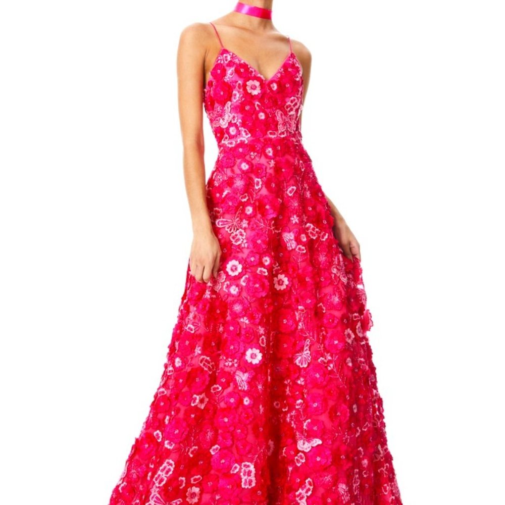 ALICE and OLIVIA DOMENICA EMBELLISHED BALL GOWN sold out everywhere originally $